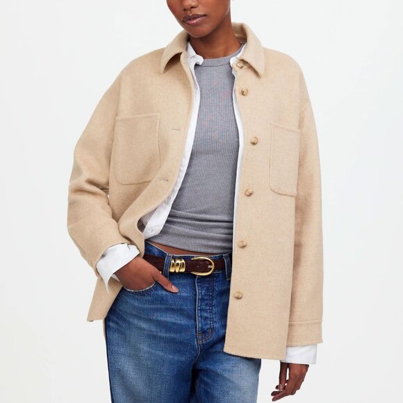 Madewell Jackets & Blazers - Madewell Double Faced Long Shirt Jacket